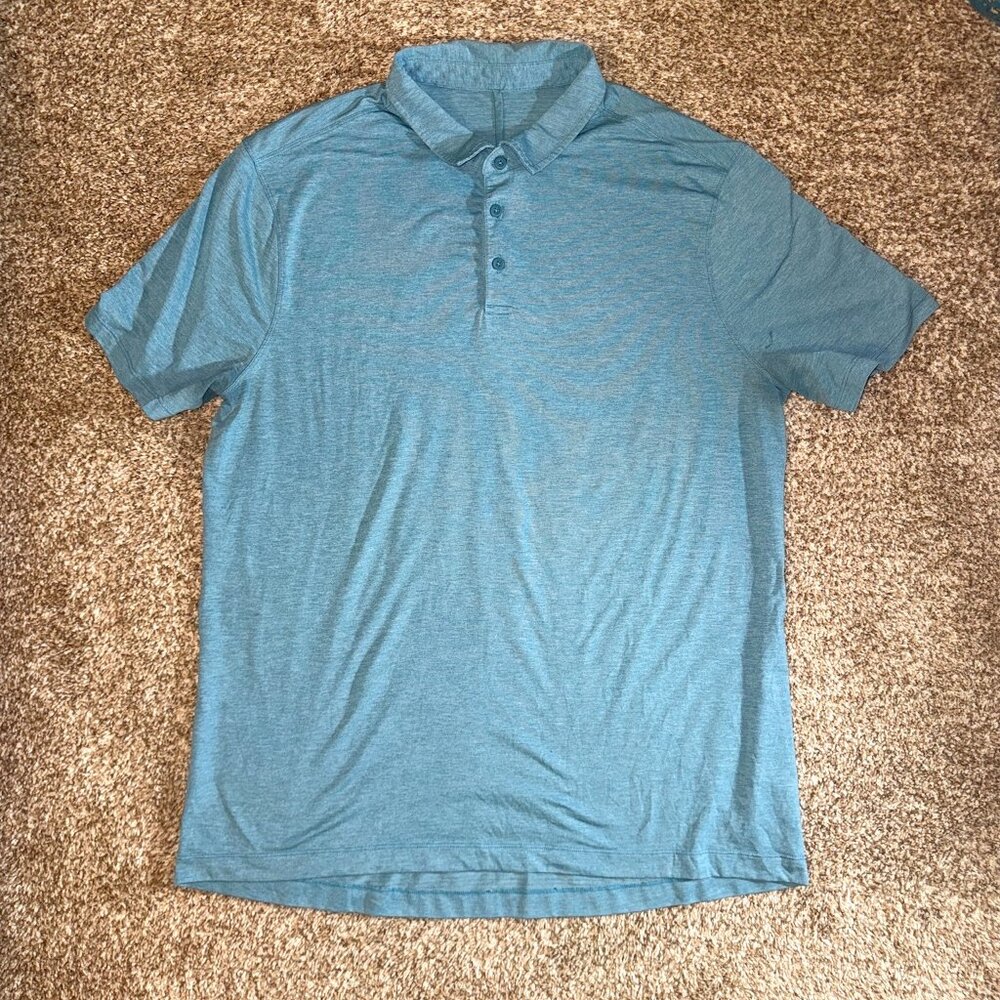 Lululemon Evolution Short-Sleeve Polo Shirt: Blue XL